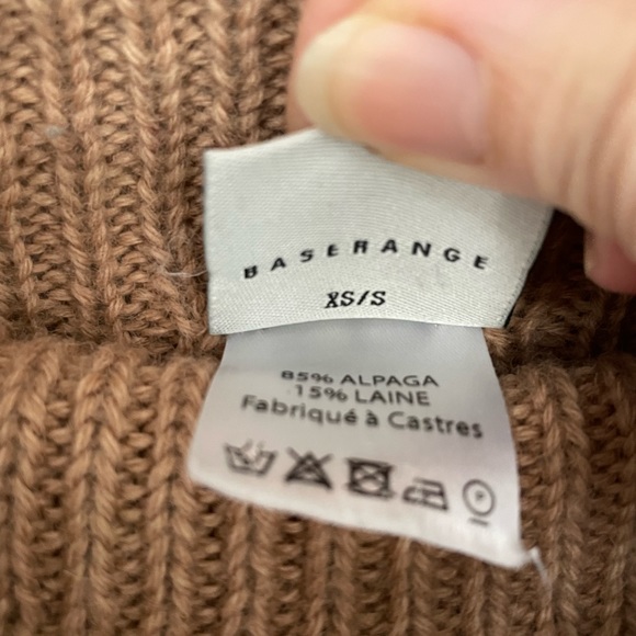 Base rage alpaca turtleneck in camel - Picture 3 of 6